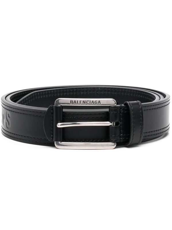 Balenciaga logo-buckle belt