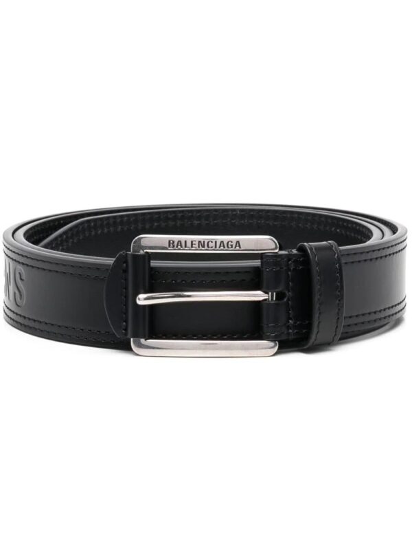 Balenciaga logo-buckle belt