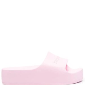 Balenciaga  chunky debossed logo sandals