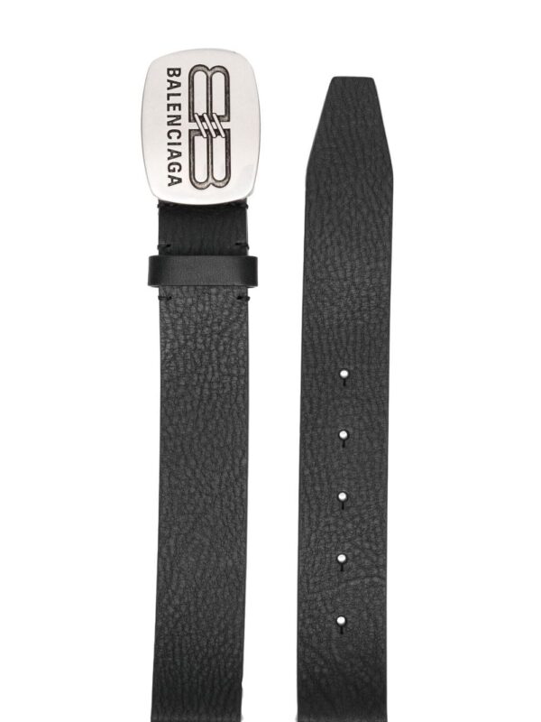 Balenciaga logo-buckle leather belt - Image 2