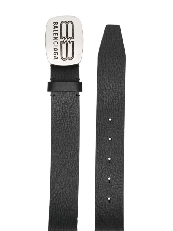 Balenciaga logo-buckle leather belt - Image 2