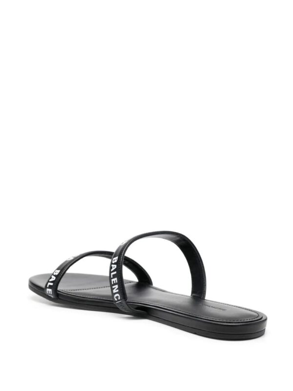 Balenciaga  logo-print slip-on sandals - Image 3