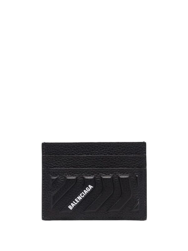 Balenciaga  embossed leather cardholder