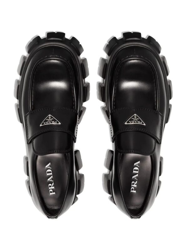 Prada  Monolith leather loafers - Image 4