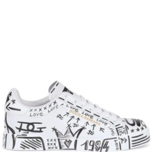 Dolce & Gabbana  graphic-print lace-up sneakers