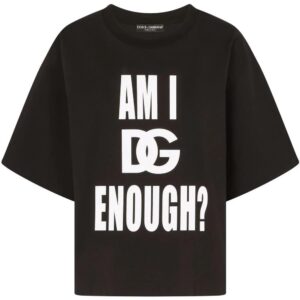 Dolce & Gabbana  Am I DG Enough? cotton-blend T-shirt