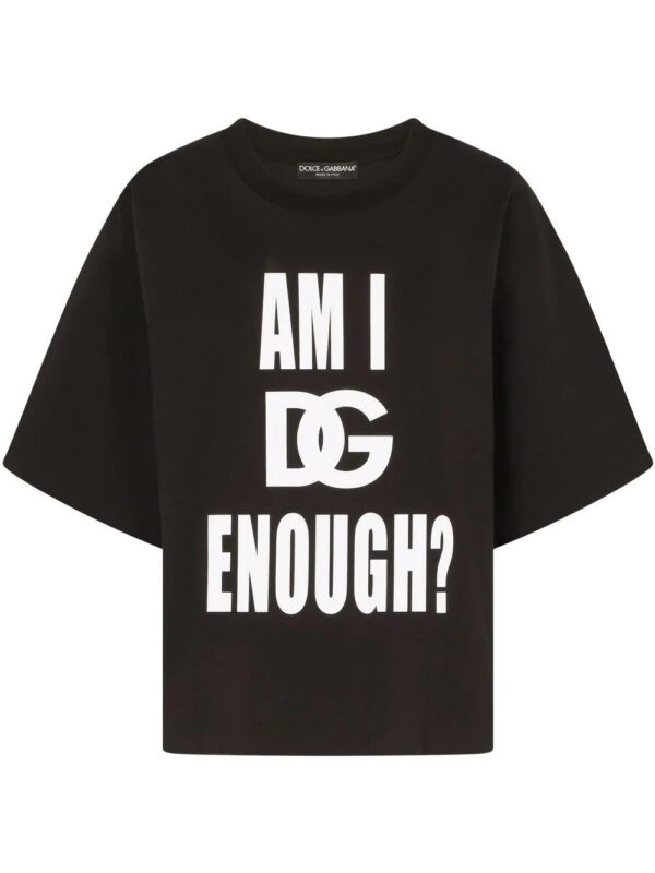 Dolce & Gabbana  Am I DG Enough? cotton-blend T-shirt