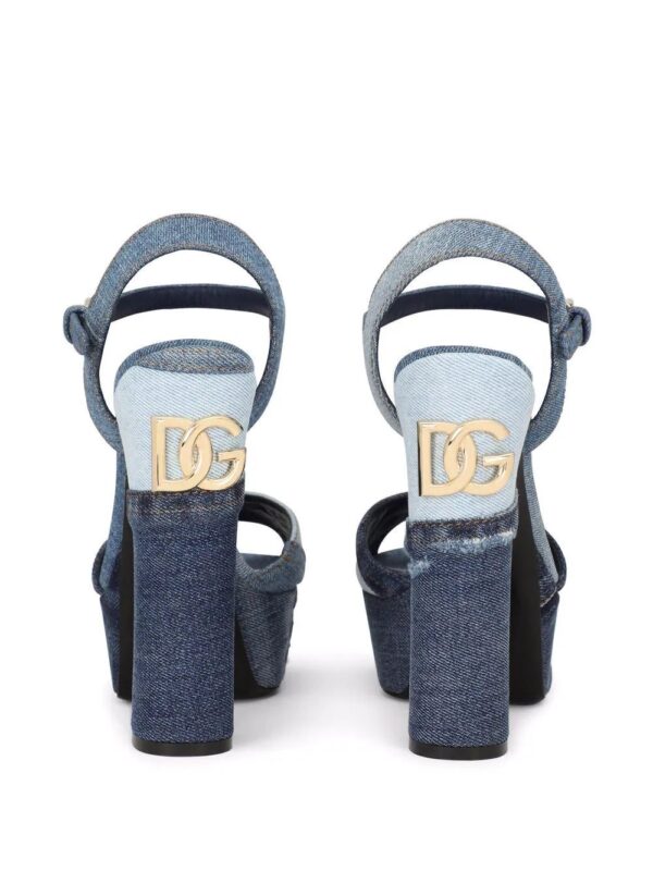 Dolce & gabbana  logo-plaque open-toe sandals - Image 3