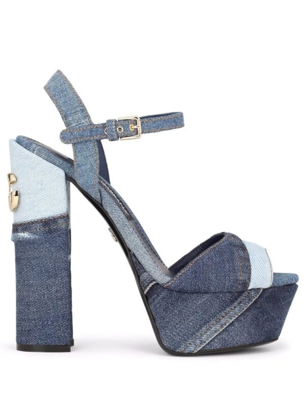 Dolce & gabbana  logo-plaque open-toe sandals