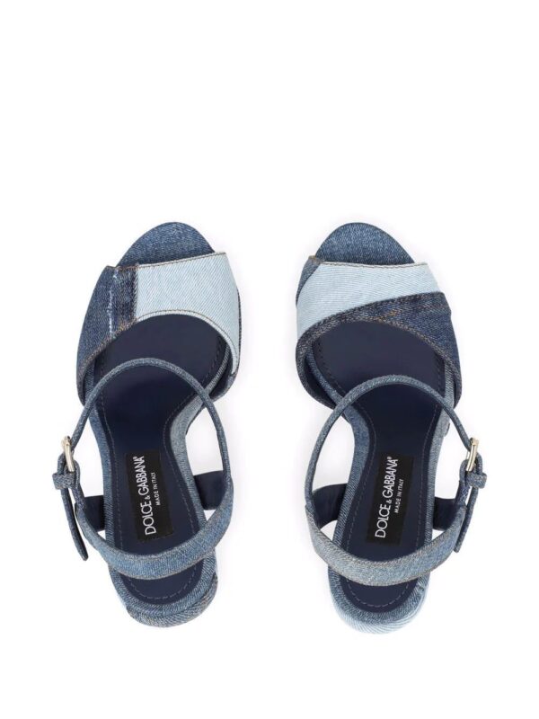 Dolce & gabbana  logo-plaque open-toe sandals - Image 4