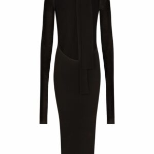 Dolce & Gabbana pussy-bow midi dress