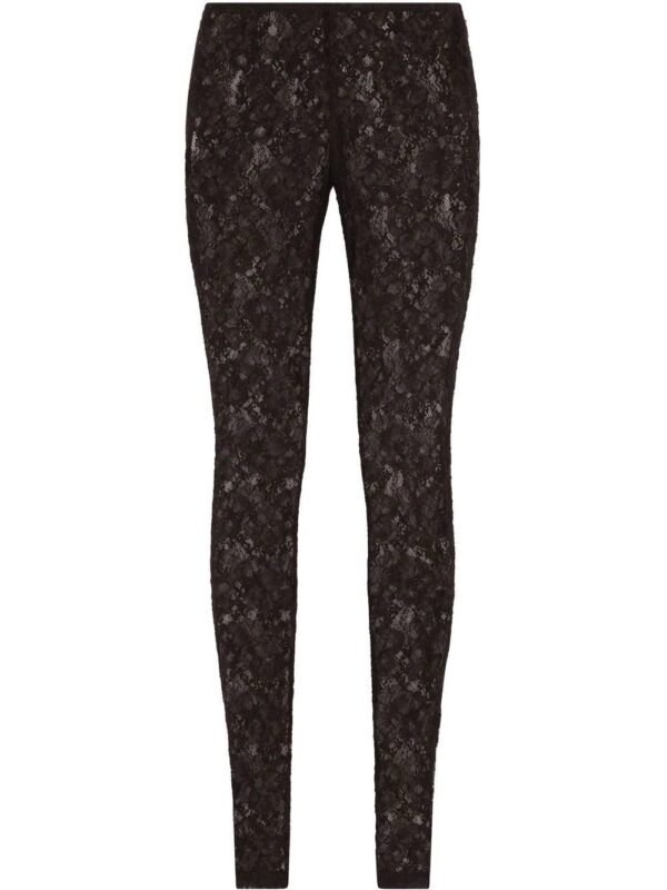 Dolce & Gabbana  floral-lace leggings