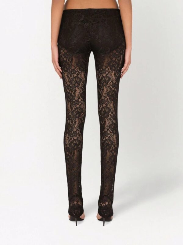 Dolce & Gabbana  floral-lace leggings - Image 4