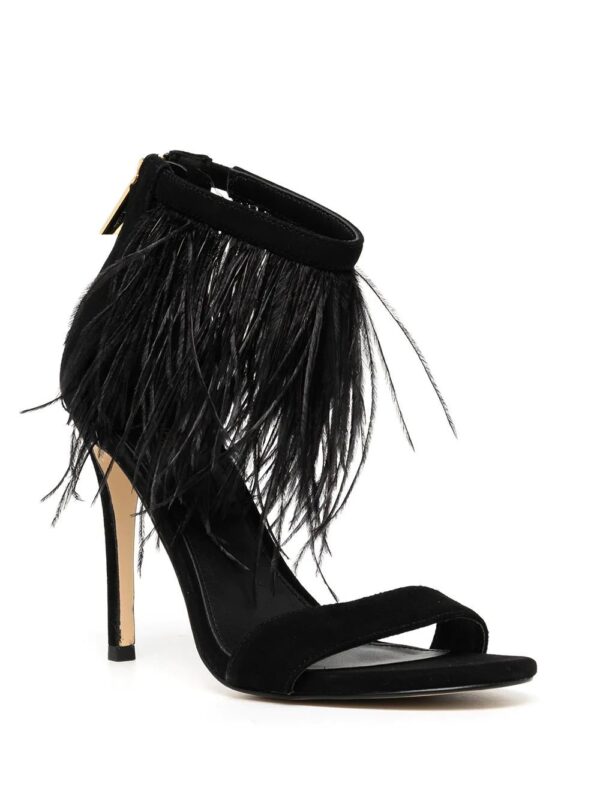 Michael Michael Kors  Meena 110mm feather-embellished sandals - Image 2