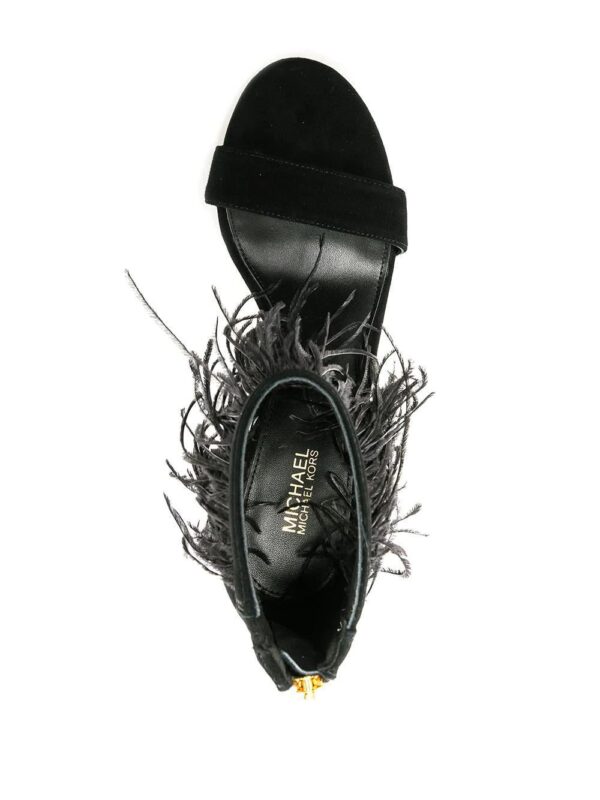 Michael Michael Kors  Meena 110mm feather-embellished sandals - Image 4