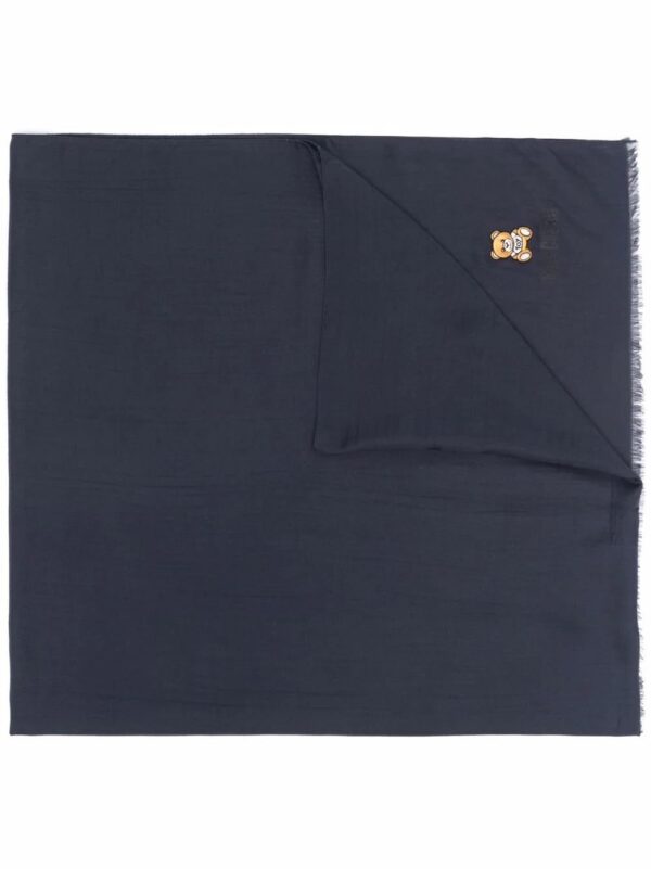 Moschino  teddy bear-patch scarf