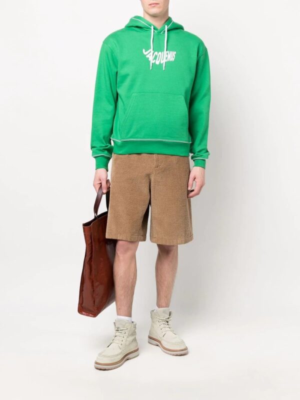 Jacquemus  Wave logo-print organic-cotton hoodie - Image 3