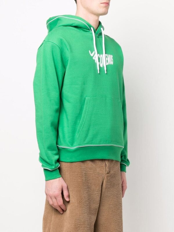 Jacquemus  Wave logo-print organic-cotton hoodie - Image 2