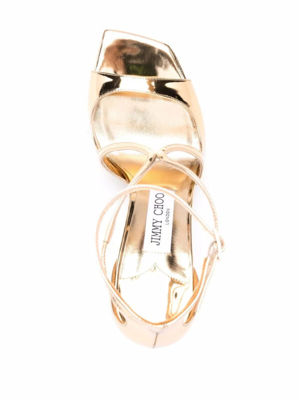 Jimmy Choo  Azia metallic-effect sandals - Image 4