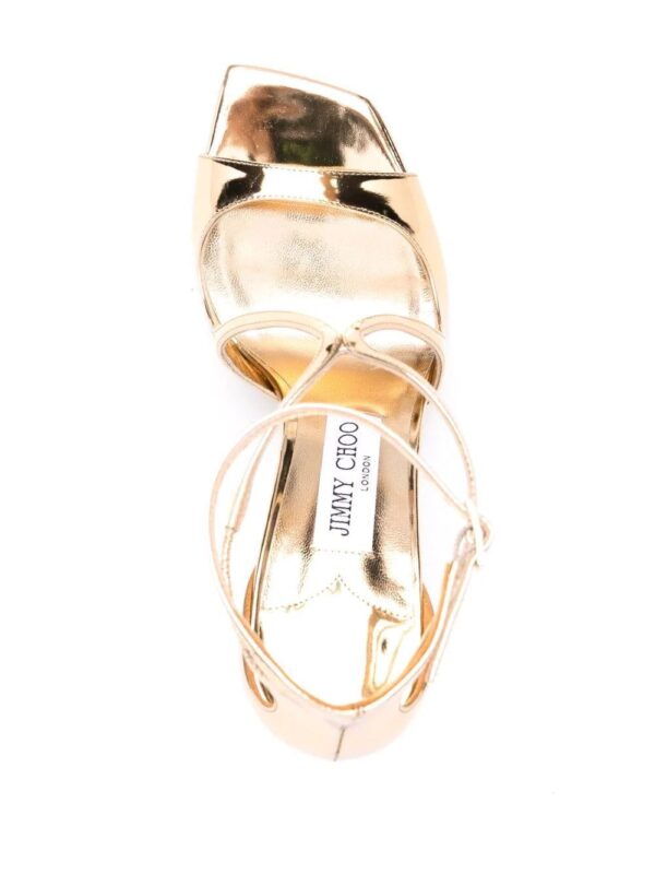 Jimmy Choo  Azia metallic-effect sandals - Image 4