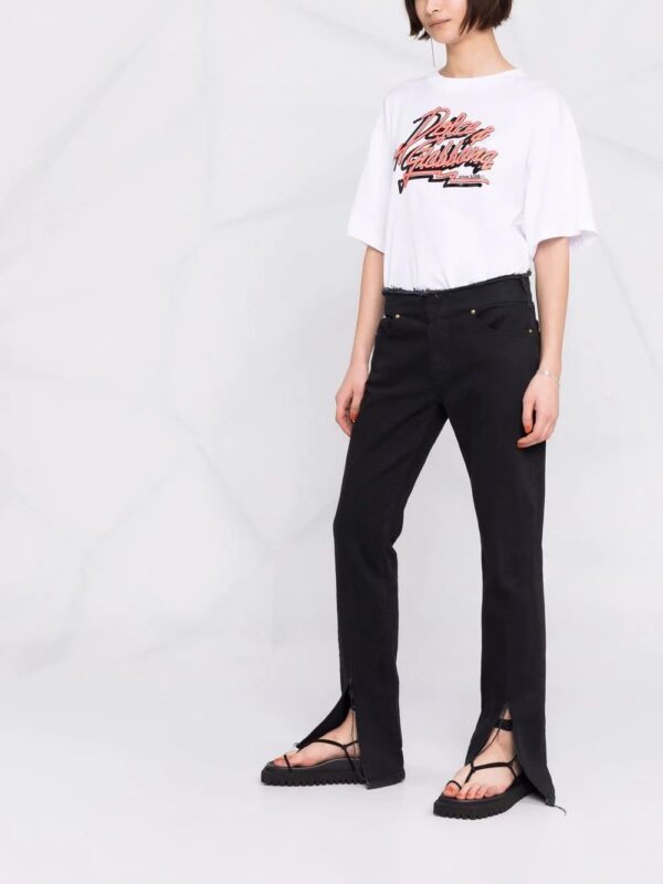 Dolce & Gabbana  logo-print oversized T-shirt - Image 4