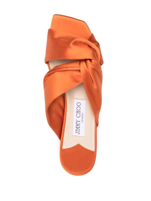Jimmy choo  Narisa satin-finish sandals - Image 4