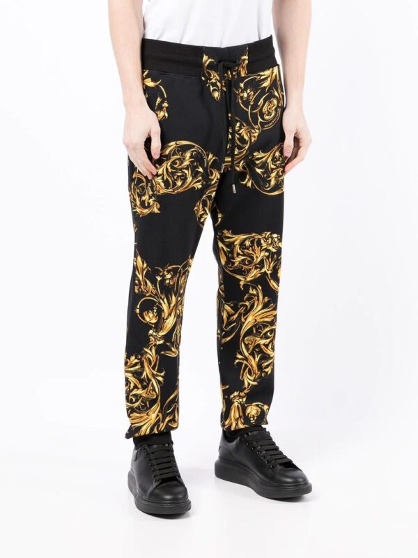 Versace Jeans Couture  baroque-print track pants - Image 3