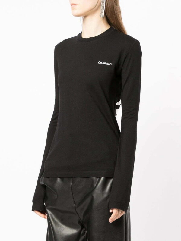 Off-White  Diag-stripe long-sleeved T-shirt - Image 3
