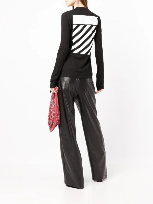 Off-White  Diag-stripe long-sleeved T-shirt - Image 2