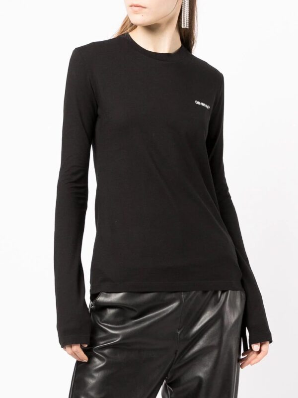 Off-White  Diag-stripe long-sleeved T-shirt - Image 4
