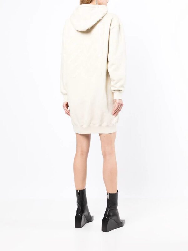 Off-White  Diag-stripe print sweatshirt dress - Image 4