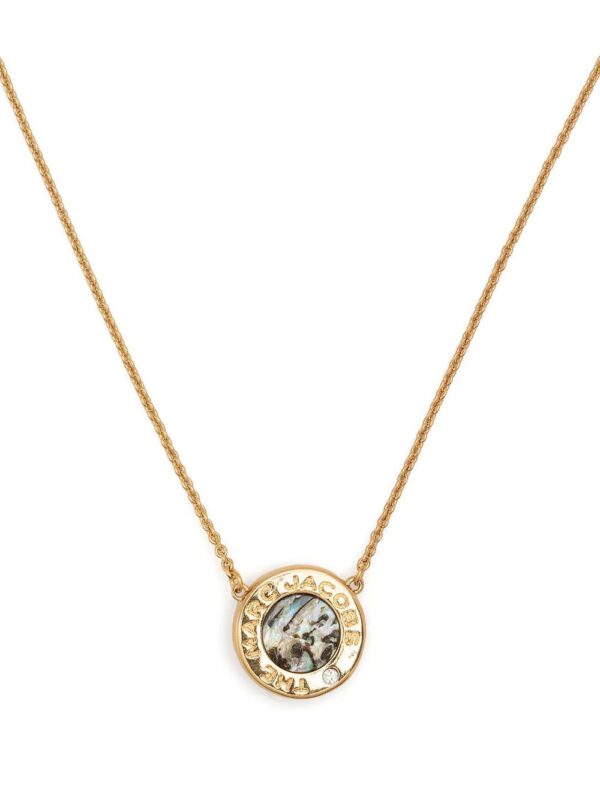 Marc Jacobs  The Medallion Abalone pendant necklace - Image 4