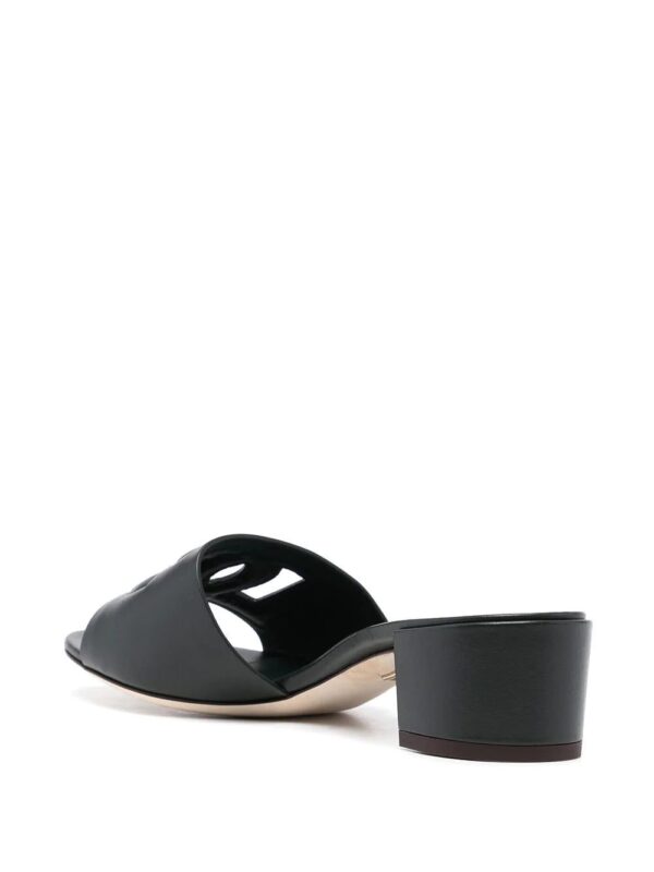 Dolce & Gabbana  DG logo embossed leather slides - Image 3
