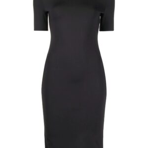 Off-White  logo-tape midi dress