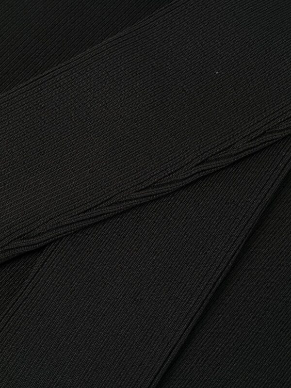 Off-White logo-tape ribbed dress - Image 7