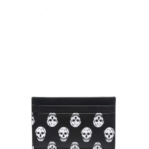 Alexander McQueen  skull-motif leather cardholder