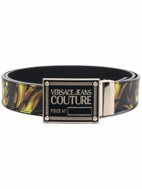 Versace baroque-print buckled belt