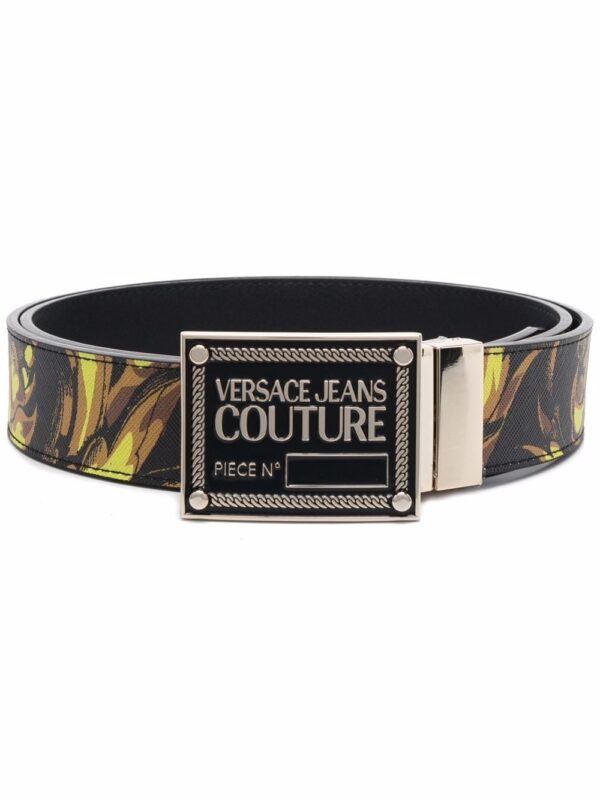 Versace baroque-print buckled belt