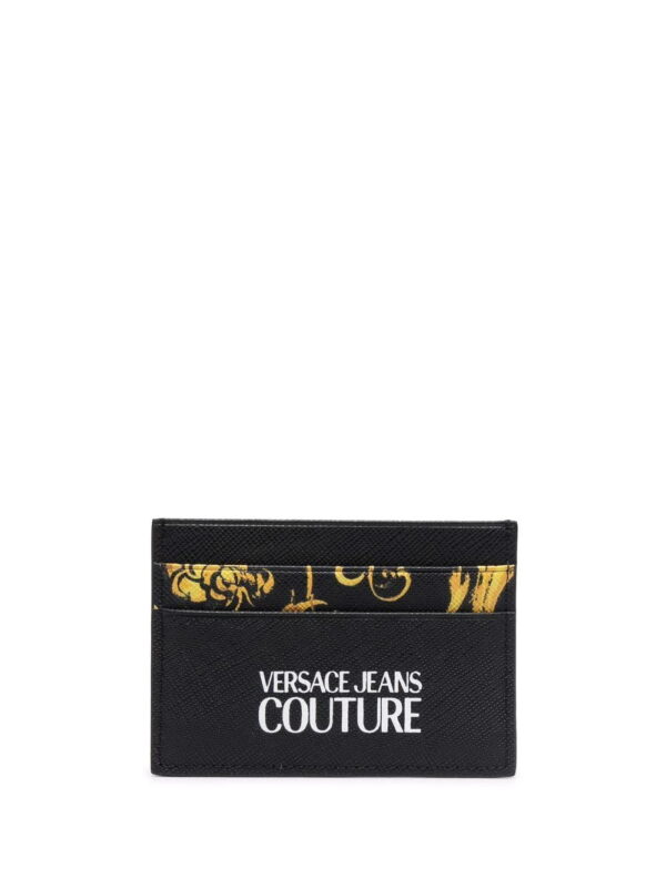 Versace Jeans Couture  baroque-print textured cardholder