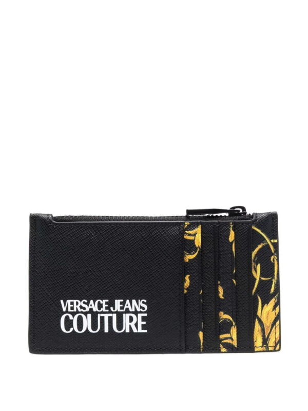 Versace Jeans Couture  baroque-print zip-up wallet