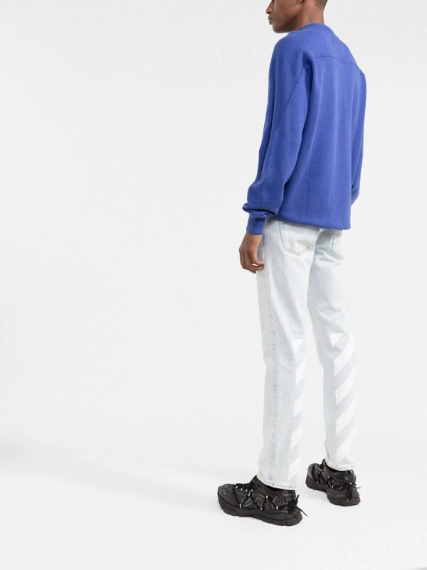 Off-White  Diag-stripe print slim fit jeans - Image 4