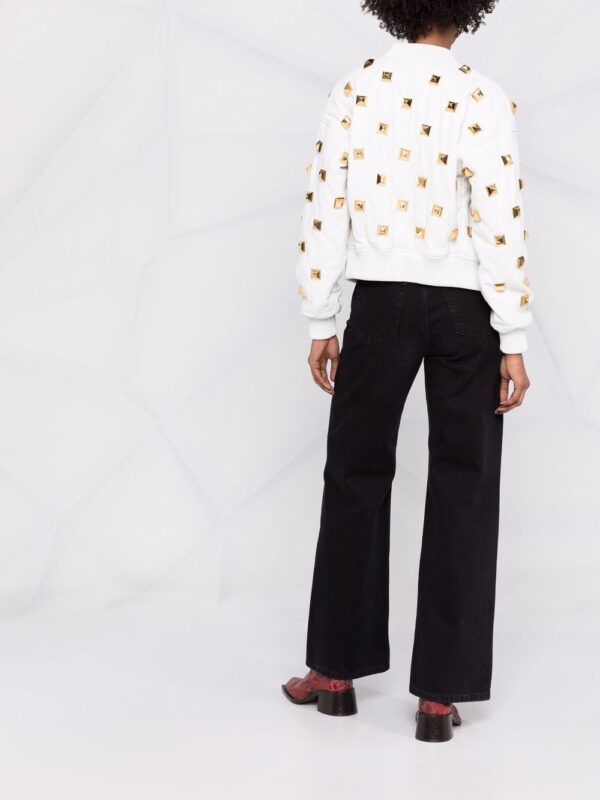 Philipp Plein  studded quilted bomber jacket - Image 4