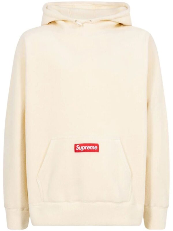 Supreme  x Polartec logo-patch drawstring hoodie