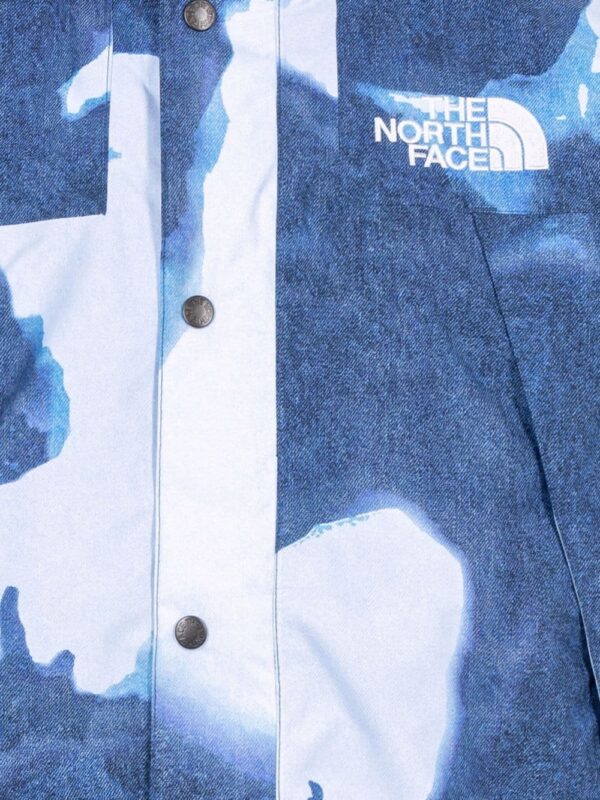 Supreme  x The North Face bleached denim-print mountain jacket - Image 2