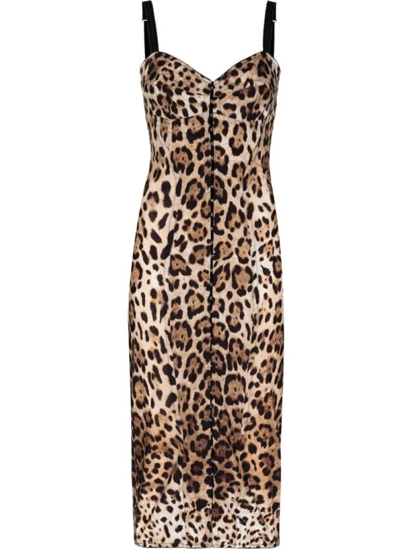 Dolce & Gabbana  leopard-print midi dress