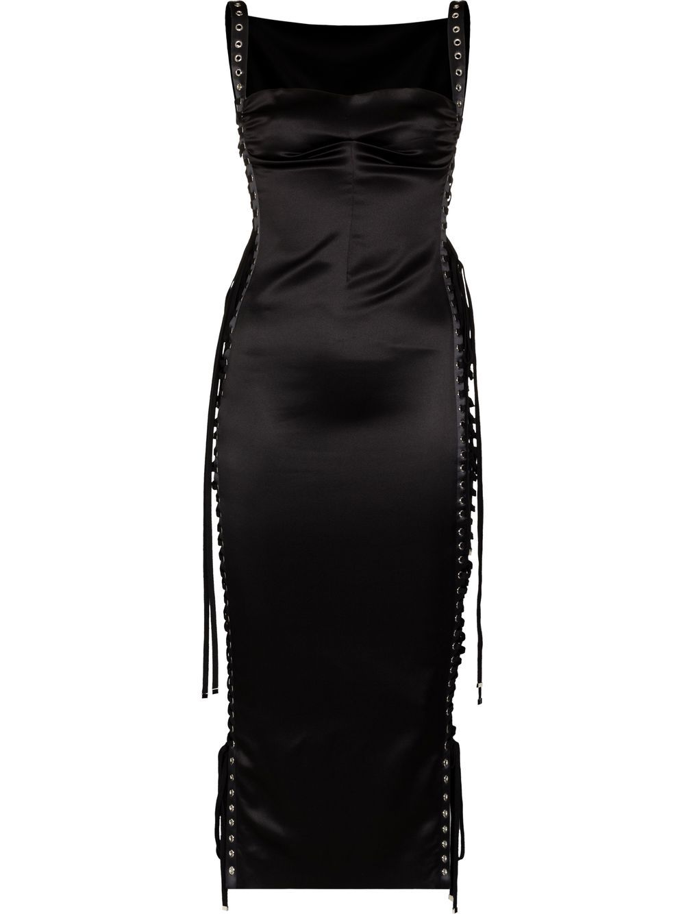 Dolce & Gabbana lace-detail sleeveless midi dress