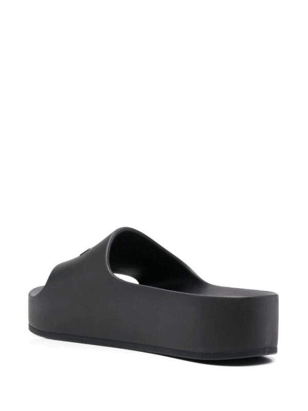 Balenciaga  raised-logo platform slides - Image 3