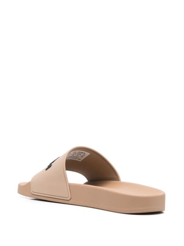 Balenciaga  raised-logo slides - Image 3
