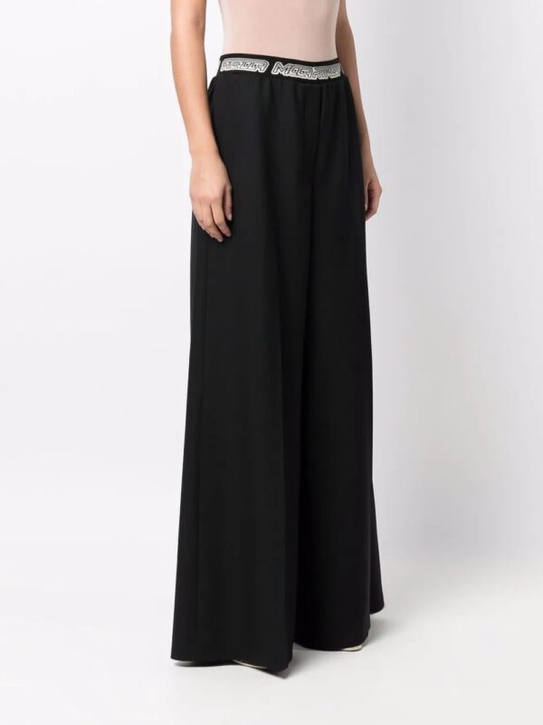 Stella McCartney  logo waistband palazzo trousers - Image 3