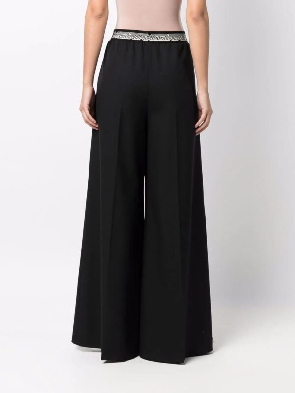 Stella McCartney  logo waistband palazzo trousers - Image 4